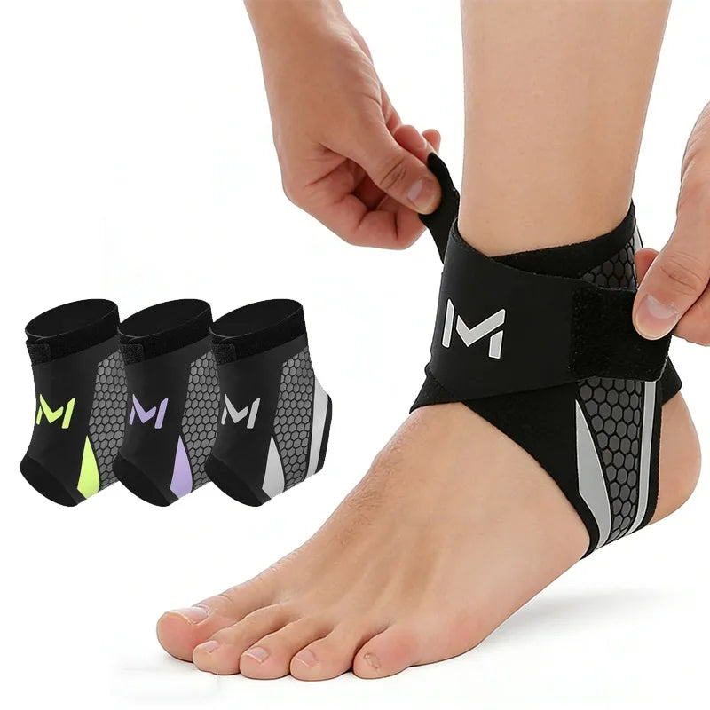Ankle Brace Support Sleeve Plantar Fasciitis Night Splint Compression Bandage for Foot Pain Relief Sports Soccer Basketball