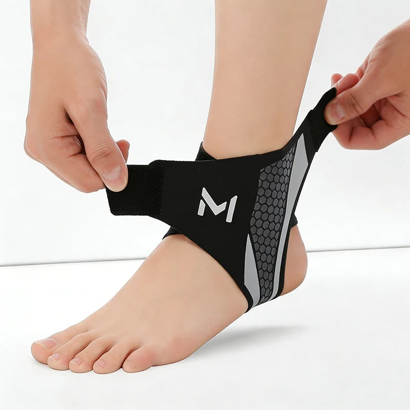Ankle Brace Support Sleeve Plantar Fasciitis Night Splint Compression Bandage for Foot Pain Relief Sports Soccer Basketball