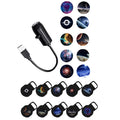Hot！[New] NEW New LED Galaxy Projection Light 1 Light+10 Pictures Change, LED Galaxy Projector, Starry Sky Lighting Night Light